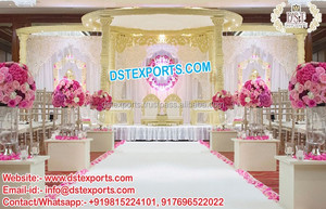 Mandap de Madera para Bodas Gujarati, Mandap Sankheda para Bodas Gujarati en Venta, Mandap Sankheda Tradicional para Bodas, Instalación en EE. UU. - Product Image 4