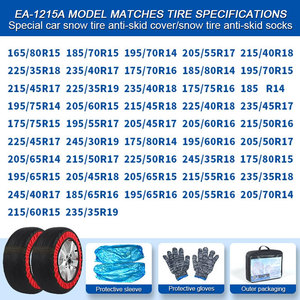 Chaînes à neige pour <span class=keywords><strong>pneus</strong></span> de voiture, chaussettes à neige pour <span class=keywords><strong>pneus</strong></span> de voiture, vente en gros, <span class=keywords><strong>hiver</strong></span>, textile automobile - Product Image 6