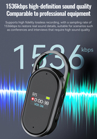 Nouveau Mini porte-clés enregistreur Audio numérique 1536Kbps 60 heures clés USB activées par la voix enregistrement sonore dispositif de Format WAV MP3
