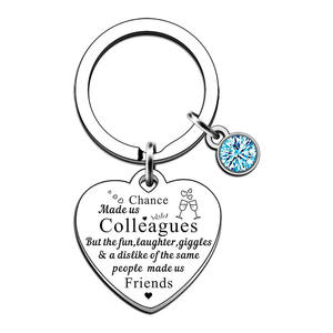 Llavero de corazón de acero inoxidable de Venta caliente para el mejor amigo de las <span class=keywords><strong>hermanas</strong></span> regalo de Navidad del Día de San Valentín - Product Image 6