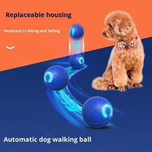 Palla Elettrica Interattiva a Caduta Libera per Cani e Gatti, Giocattolo da Masticare in Materiale Plastico PC+TPE per Alleviare la Noia - Product Image 5