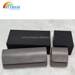 1 to 3 Slots PU Leather Watch <b>Roll</b> Case, Custom Logo Travel Watch Storage <b>Box</b>, Portable Watch Display Organizer for Men, Factory - Product Image 5