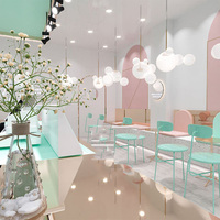 Vitrine de présentation alimentaire, présentoir de vente au détail alimentaire, service de conception professionnel personnalisé, étagère de présentation alimentaire pour boutique de bubble tea