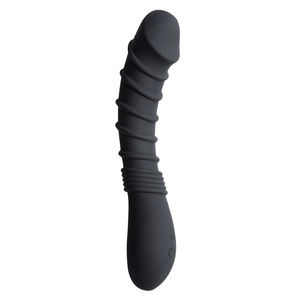 Appetency Wild <span class=keywords><strong>Ribbed</strong></span> Vibe Sexspielzeug 10 Vibrations funktionen One-Key Burst IPX5 Wasserdichtes wiederauf lad bares USB-Fleisch/Schwarz - Product Image 2