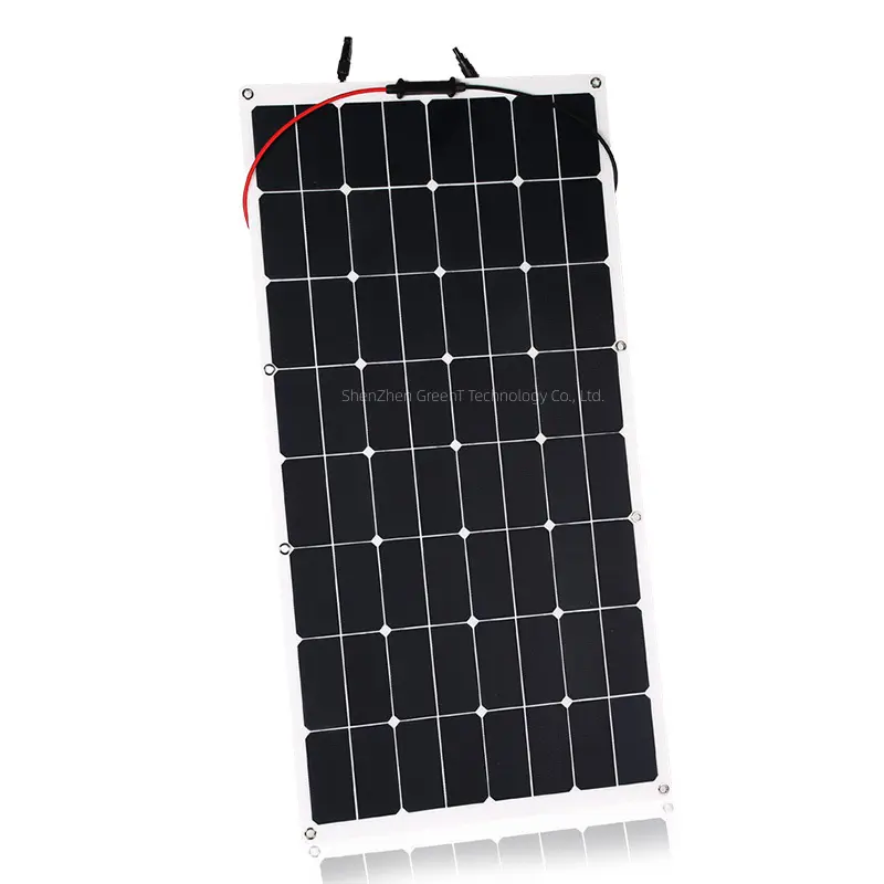मोनोक्रिस्टलाइन सिलिकॉन कस्टम 100W लचीला सौर पैनल