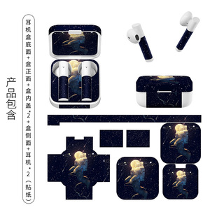Funda para auriculares Xiaomi Air2 Se, película protectora antiarrugas con impresión digital - Product Image 4