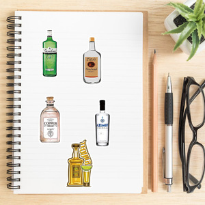 50Pcs Phim Hoạt Hình Bia Rượu Sâm Banh Dán Trang Trí Nhãn Cho Hành Lý Máy Tính Xách Tay Guitar Máy Tính Xách Tay Ván Trượt Vinyl Không Thấm Nước Sticker - Product Image 6