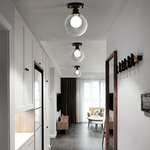 โคมไฟติดเพดานกระจกฝ้าแบบมินิมอลแบบทันสมัยสำหรับบ้านสำนักงานลูกบอลสีขาวห้องรับประทานอาหารห้องนอนตกแต่งบ้านเพดานที่ไม่เหมือนใคร - Product Image 2