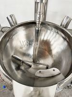 Marmite de cuisson industrielle inclinable en acier inoxydable à chauffage au gaz avec agitateur pour confitures, sauces chili et gelées - Offre Spéciale