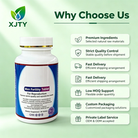 Comprimés de fertilité masculine XJTY Nature, complément alimentaire à base de plantes naturelles, maca, ginseng pour hommes adultes, augmentation du nombre de spermatozoïdes