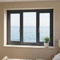 Ventanas Corredizas Modernas NFRC con Triple Acristalamiento, Aislamiento Térmico, Aluminio, Vista Panorámica, para Zonas Costeras, Certificación NFRC, Aleación de Aluminio