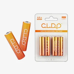 Factory Price CLDP 1500mWh 1.6v Ni-zn Rechargeable Aa Battery 1.5v Double A Batteries With Charger