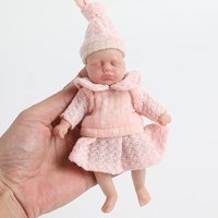 6,29 Zoll Mini Reborn Baby puppen Sweet Girl Voll silikon körper Bestes Geschenk für Kinder