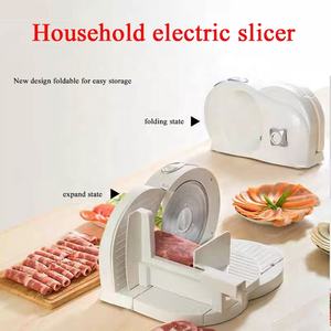 Coupe-viande <span class=keywords><strong>électrique</strong></span> <span class=keywords><strong>Trancheuse</strong></span> pliante Maison Agneau Rouleau Légumes Fruits Pain Jambon - Product Image 2