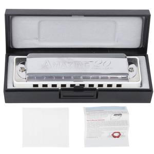 <span class=keywords><strong>Blues</strong></span> <span class=keywords><strong>Harmonica</strong></span> 10 Trous Mouthorgan <span class=keywords><strong>a</strong></span> Key Résine ABS Instrument à Vent Professionnel Débutant Blanc - Product Image 1
