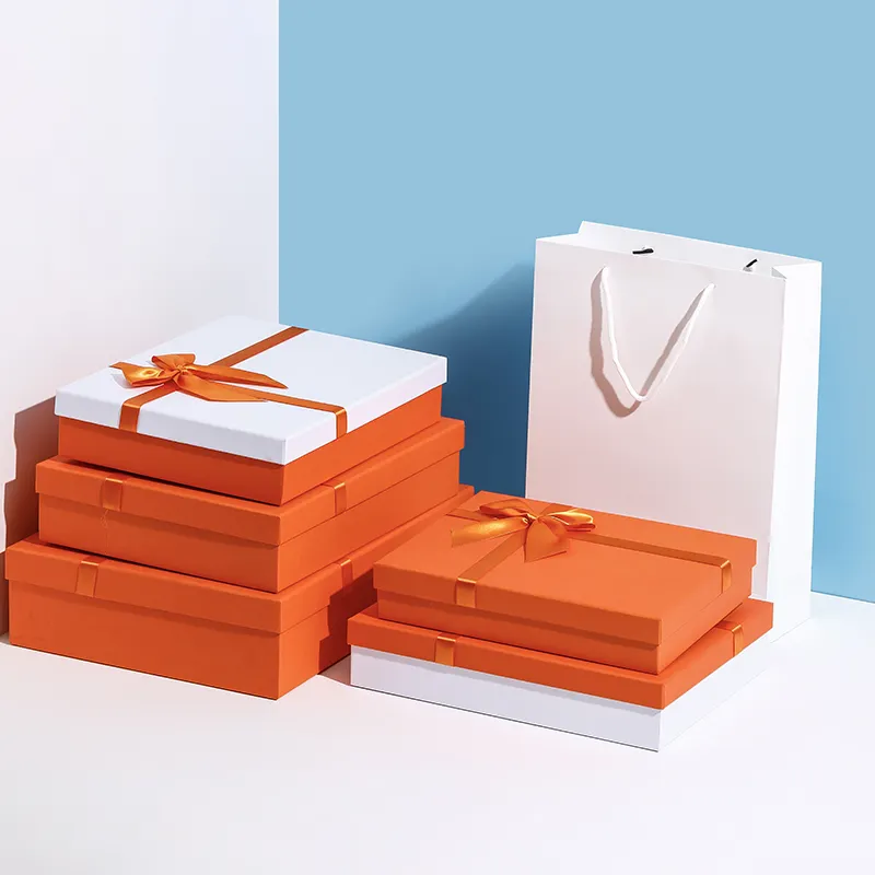 Бумажный картонный пакет для одежды, складной магнитный подарочный набор для новорожденных, коробка для детской одежды