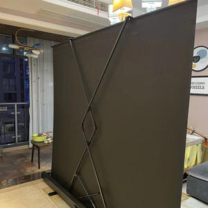 Pantalla de Proyector Portátil, Plegable, con Carcasa de Aluminio, 110 Pulgadas, 16:9, para Películas en Interiores y Exteriores, Blanco Mate Gris, Pantalla Completa - Product Image 4