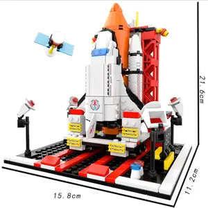 510PCS Small particle Space Shuttle educational puzzle children's building blocks DIY toys