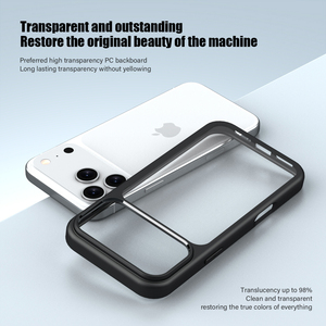 Chống Sốc 2.0 Mm Bumper Điện Thoại Bìa Pha Lê Rõ Ràng Cứng Trở Lại Mềm TPU Cho Iphone 17 17 Pro Max 17 Pro 17 Không Khí Trường Hợp - Product Image 4