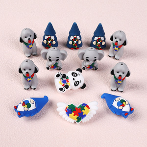 Perles en silicone 3D fantaisie en forme d'animaux (Panda) <span class=keywords><strong>de</strong></span> qualité alimentaire, épaisses, <span class=keywords><strong>pour</strong></span> stylos, attaches-tétines, breloques <span class=keywords><strong>de</strong></span> téléphone, vente en gros, sans BPA - Product Image 4