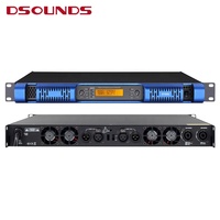 Amplificateur audio professionnel de classe D à faible consommation et bon prix, amplificateur de puissance 600W*2, format 1U pour une utilisation répandue
