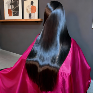 วิกผมดิบแบบอินเดียวิกผมแท้แบบไม่มีกาว100% ติดหนังกำพร้าวิก<span class=keywords><strong>ผม</strong></span>จริงแบบเต็มศีรษะลูกไม้ด้านหน้า - Product Image 1