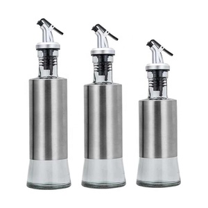 Edelstahl Auslaufsichere Sojasauce Essig Öl Krüge Aufbewahrungsspender Gewürzglasflasche Küchenzubehör - Product Image 6