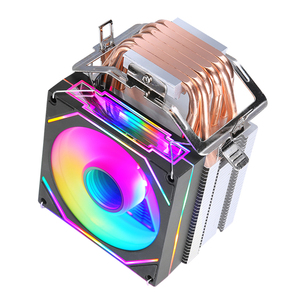 QiuzAim <span class=keywords><strong>Computer</strong></span> Disipador de calor de <span class=keywords><strong>CPU</strong></span> de 12ª generación 6 Tubo de calor 9cm con luz 4 pines/PWM Ventilador de <span class=keywords><strong>CPU</strong></span> I7 refrigerado por aire 1366 de 1150 pines - Product Image 3