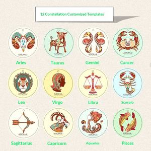 Ambientadores <span class=keywords><strong>de</strong></span> Coche con Fragancia en Polvo <span class=keywords><strong>de</strong></span> los Doce Signos del Zodiaco, Tarjetas Aromáticas Colgantes en Bolsa <span class=keywords><strong>de</strong></span> Plástico para Coche - Product Image 3