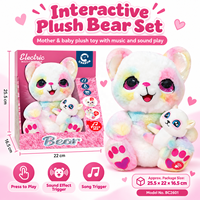 Jouets en peluche interactifs en forme d'ours, animaux en peluche électroniques, jouets doux pour bébés, pour les détaillants et les vendeurs en ligne, pour les tout-petits