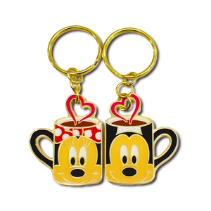 Tùy chỉnh 3D đầy màu sắc kim loại Keychain thời trang dễ thương rollercoaster vé men <span class=keywords><strong>Keyring</strong></span> cho xúc tiến tình cảm sức khỏe Tâm Thần - Product Image 1