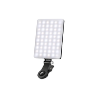 Lumière de remplissage RVB professionnelle pour diffusion en direct, 44 couleurs, 10 niveaux de luminosité, 5W, 2000mAh, mini lumière selfie alimentée par USB, CRI95+