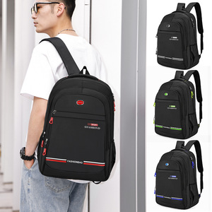 Laptop <b>Backpack</b> 15-16 Inch <b>Large</b> Capacity Shoulder Bag For Business Travel Unisex Solid Color - Product Image 1