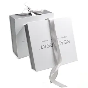 定制礼品包装可折叠磁性礼品盒，带饰盖