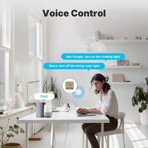 Interruptor <span class=keywords><strong>de</strong></span> Luz Inteligente <span class=keywords><strong>Mini</strong></span> Tuya Wifi Zigbee <span class=keywords><strong>de</strong></span> 1/2/3/4 Canales, Reemplaza el Interruptor Tradicional, Control Remoto por Aplicación Inteligente, Moes - Product Image 2