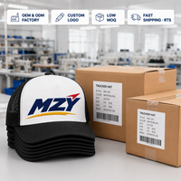 Casquette Trucker Personnalisée en Maille Brodé Toile Sergée Unisexe Extérieur Pêche Décontracté Vente en Gros OEM