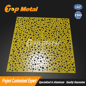 Rascacielos prefabricada láser barato pantalla cortada casa revestimiento exterior de Aluminio perforado Panel fachada - Product Image 3