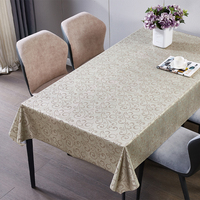 Nappe en PVC métallisé or RNPT avec support tissé, imperméable et résistante à la chaleur pour table à manger