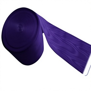 Purple Satin <b>Ribbon</b> 5cm Wide Solid Color Craft <b>Ribbon</b> Single Face Woven Fabric - Product Image 1