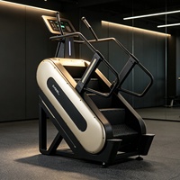 Appareil de fitness électrique commercial avec écran LED, équipement de luxe multifonctionnel, machine d'escalade d'intérieur réglable