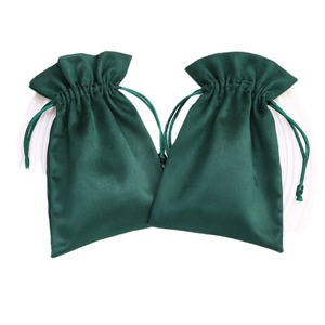 Dark Green Velvet <b>Drawstring</b> Bags 8x10cm 15x20cm Jewelry Storage Gift Packaging <b>Pouches</b> Rectangular Fabric Dust Bag - Product Image 5