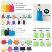Sac fourre-tout en non-tissé laminé PP thermosoudé personnalisé en gros, sac à main écologique réutilisable à impression monocolore pour la vente au détail et la promotion