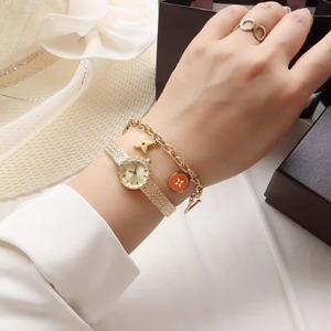 Minimalist Retro Niche Light Luxury Small Gold Quartz Pointer Women's Internet-Famous Hot-selling Petite Exquisite Dial <b>Watch</b> - Product Image 4