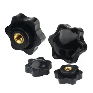 Tuercas de Plástico Negras con Cabeza de Estrella Pentagrama M5 M6, Perillas de Agarre Manual - Product Image 2