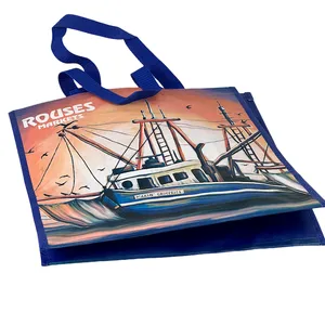 Travel In Style Super Market Custom Tote Bag For Industry Expos