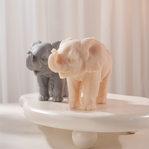 Molde de Silicona para Velas con Forma de Elefante Caminando, Molde de Cera de Soja con Forma de Animal, Decoración para el Hogar, Jardín y Mesa - Product Image 4