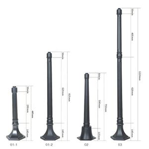 LED בהיר שמש מסלול תאורה חיצוני דפוס שמש גן מנורת מוט - Product Image 4