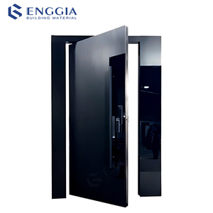 Amerikanischer Stil Zeitgenössische Massivholz-Eingangstür Haupteingang Holztüren Haustüren für Häuser Moderne Außen-Hauptpivottür - Product Image 3