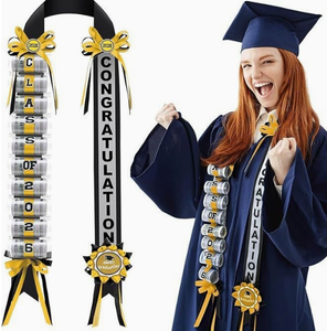 DAMAI Saison de remise des diplômes 2026 – Collier tressé fait main haut de gamme en acrylique brillant multicolore – Meilleures ventes - Product Image 6