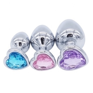 <span class=keywords><strong>Plug</strong></span> Anal en métal, moyenne et grand bijou en <span class=keywords><strong>cristal</strong></span>, pour jouets sexuels, vente en gros, S - Product Image 5